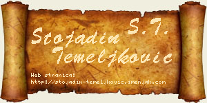 Stojadin Temeljković vizit kartica